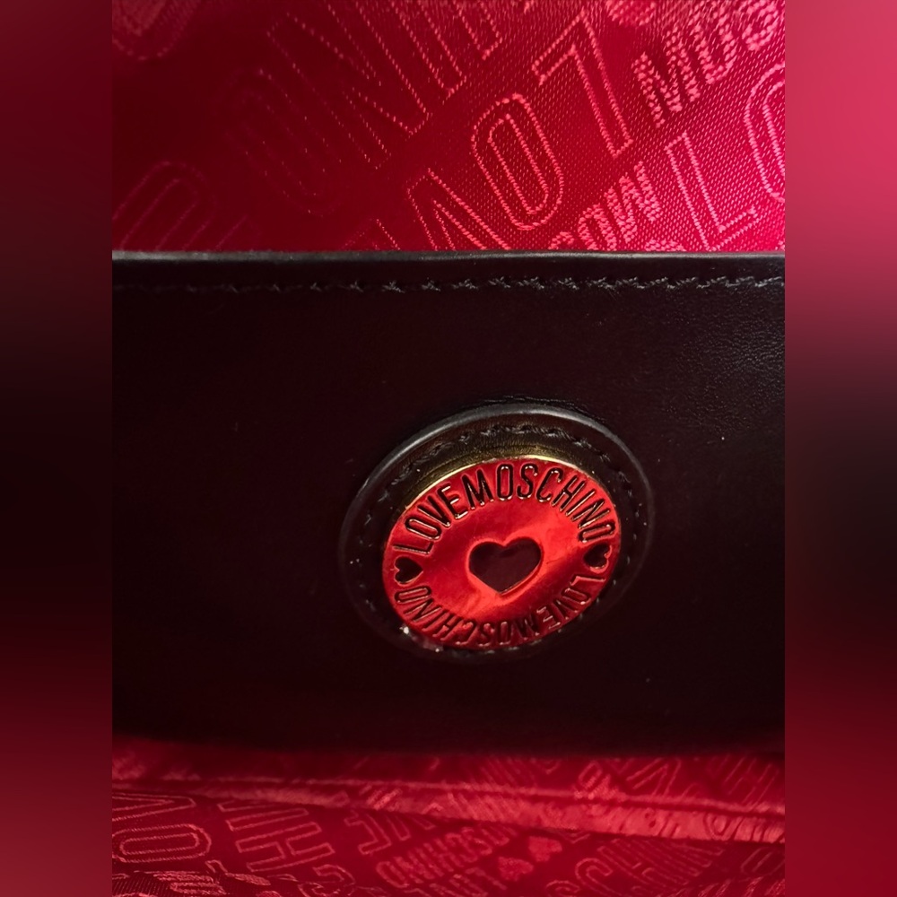 Love Moschino Black Quilted Shoulder Chain ⛓️‍💥 Bag - Picture 6 of 13